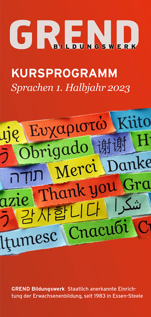 Sprachen - Kursprogramm 1. Halbjahr 2023