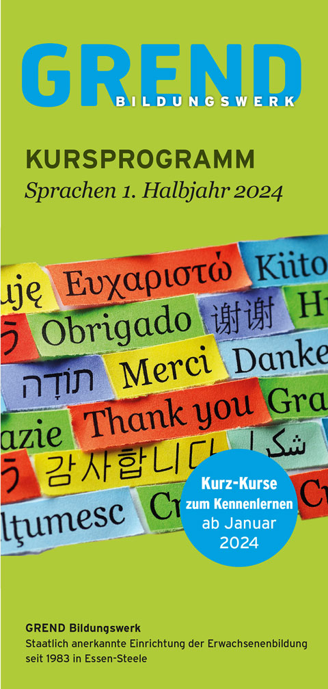 Sprachen - Kursprogramm 1. Halbjahr 2024